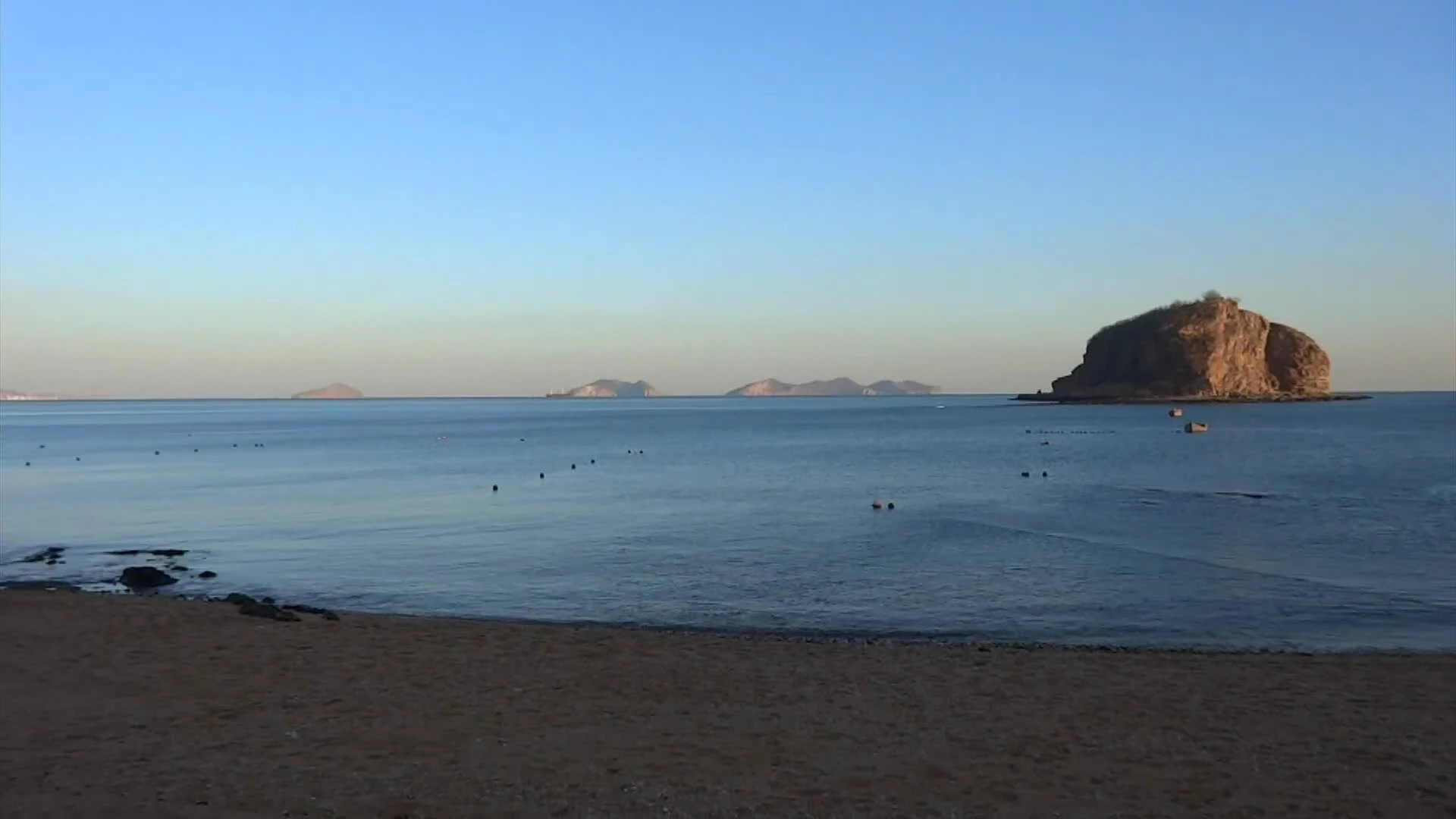 棒棰岛海滩与近海岛屿（2014年实拍视频画面）